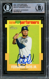 Fernando Tatis Jr. Autographed 2020 Topps Gallery National BB Card Day Card  #GP-3 San Diego Padres Auto Grade Gem Mint 10 Beckett BAS Stock #216667 -  Mill Creek Sports