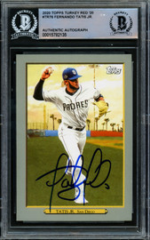 Fernando Tatis Jr. Autographed 2020 Topps Turkey Red Card #TR-76 San Diego Padres Beckett BAS #15782135