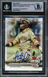 Autographed San Diego Padres Fernando Tatis Jr. Topps Navy