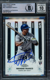 Wander Franco Autographed 2022 Topps Update Rookie Card #US42 Tampa Bay  Rays Beckett BAS #15780160 - Mill Creek Sports
