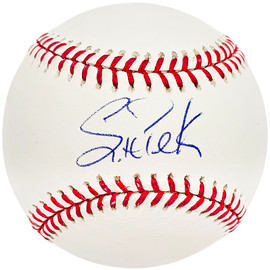 Scott Podsednik Autographed Official MLB Expos Logo Baseball Chicago White Sox Beckett BAS #BJ009044