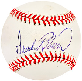 Frank Robinson Autographed Official AL Baseball Baltimore Orioles, Cincinnati Reds Beckett BAS #BH038124