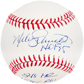 Mike Schmidt Philadelphia Phillies Autographed Light Blue Mitchell