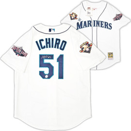 Y2K Seattle Mariners Ichiro Suzuki 2001 MLB All-Star Game Jersey Sz. L