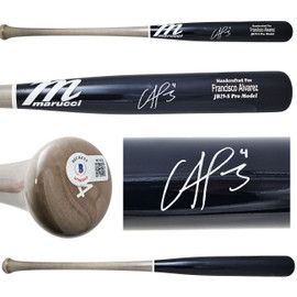 Francisco Alvarez Autographed Blue & Grey Marucci Pro Model Bat New York Mets Beckett BAS Witness Stock #218050