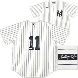 New York Yankees Anthony Volpe Autographed White Nike Jersey Size XL Fanatics Holo Stock #218757