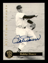 Bobby Doerr Autographed 1993 Front Row Card #2 Boston Red Sox SKU #219151