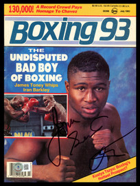 James Toney Autographed Boxing 93 Magazine Beckett BAS QR #BH26959