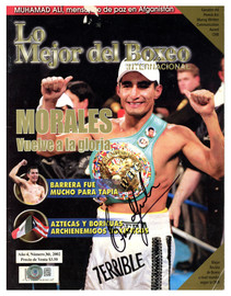 Erik Morales Autographed Magazine Beckett BAS QR #BH26990