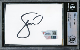 Serena Williams Autographed 2.5x3.5 Cut Signature Black Beckett BAS #15867648