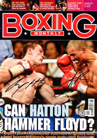 Jose Luis Castillo & Ricky Hatton Autographed Boxing Monthly Magazine Beckett BAS #BH29285