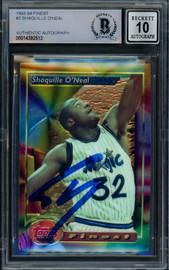 Shaquille O'Neal Autographed Orlando (Black Pinstripe #32) Custom