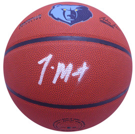Ja Morant Autographed Wilson Composite Leather Basketball Memphis Grizzlies (Smudged) Beckett BAS #BJ66962