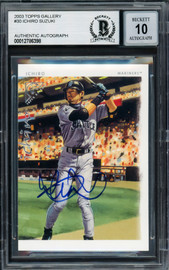 Ken Griffey Jr. & Ichiro Suzuki Autographed 2020 Topps Throwback Thursday  Card #131 Seattle Mariners Auto Grade Gem Mint 10 Beckett BAS #14393051 -  Mill Creek Sports