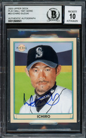 Ichiro Suzuki Autographed 2003 Upper Deck Card #67 Seattle