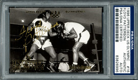 Floyd Patterson Autographed 1996 Upper Deck US Olympic Card #16 PSA/DNA Stock #220352