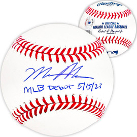 Matt McLain Autographed Official MLB Baseball Cincinnati Reds "MLB Debut 5/15/23" Beckett BAS Witness Stock #220359