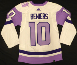 Seattle Kraken Adidas Hockey Fights Cancer Beanie - Purple