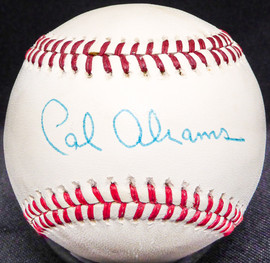 Cal Abrams Autographed Official Wilson Baseball Brooklyn Dodgers JSA #S90215