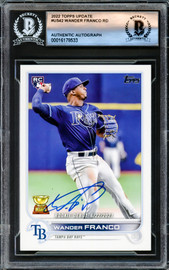Wander Franco Autographed 2022 Topps Update Rookie Card #US42