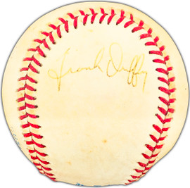 Frank Duffy Autographed Official AL Baseball Cleveland Indians, Boston Red Sox Beckett BAS #BK44462
