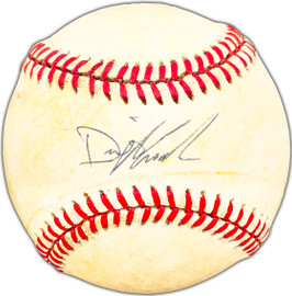 Dwight Gooden Autographed Official NL Baseball New York Mets, New York Yankees Beckett BAS #BK44398