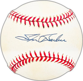 Steve Barber Autographed Official AL Baseball New York Yankees, Baltimore Orioles Beckett BAS #BK44422