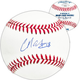 Cade Marlowe Autographed Official MLB Baseball Seattle Mariners MCS Holo Stock #222012