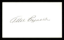 Allie Reynolds Autographed 3x5 Index Card New York Yankees SKU #222507