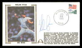 Nolan Ryan Autographed 1990 First Day Cover Texas Rangers SKU #222416