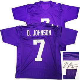 Washington Huskies Dillon Johnson Autographed Purple Jersey MCS Holo Stock #222081