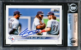 Vladimir Guerrero Jr. Autographed 2022 Topps Card #109 Toronto Blue Jays Beckett BAS #16340763