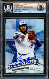 Vladimir Guerrero Jr. Autographed 2020 Topps Chrome Future Stars Card #FS-20 Toronto Blue Jays Beckett BAS #16340291