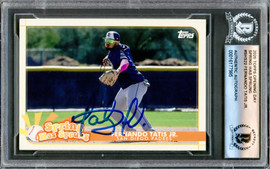 Fernando Tatis Jr. Autographed 2020 Topps Opening Day Spring Has Sprung Card #SHS-22 San Diego Padres Beckett BAS #16177985