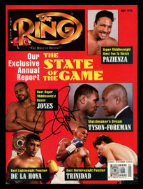 Roy Jones Jr. Autographed Ring Magazine Beckett BAS QR #BK08788