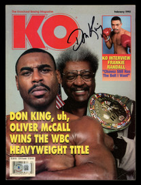 Don King Autographed KO Magazine Beckett BAS QR #BK08790