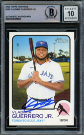 Vladimir Guerrero Jr. Autographed 2022 Topps Stars of MLB Card