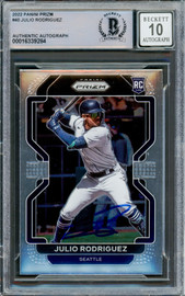 Julio Rodriguez Autographed 2022 Panini Prizm Rookie Card