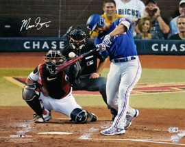 Marcus Semien Autographed 16x20 Photo Texas Rangers Beckett BAS Witness Stock #224196