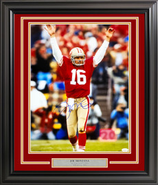 Joe Montana Autographed Framed 16x20 Photo San Francisco 49ers JSA Stock #223769