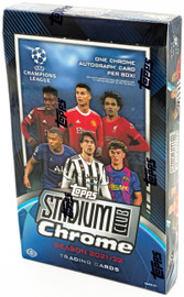 2021-22 Topps UEFA Champions League Stadium Club Chrome Soccer Hobby Box Stock #224618