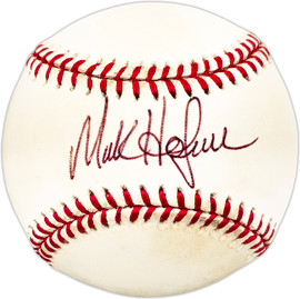 Mark Holzemer Autographed Official MLB Baseball California Angels SKU #225703