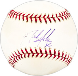 Nick Johnson Autographed Official MLB Baseball New York Yankees SKU #225759