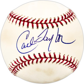 Carl Taylor Autographed Official MLB Baseball Pittsburgh Pirates SKU #225632