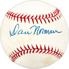 Dan Norman Autographed Official NL Baseball Mets, Expos SKU #225472