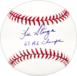 Lee Stange Autographed Official MLB Baseball Boston Red Sox "67 AL Champs" SKU #225805