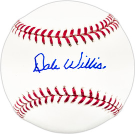 Dale Willis Autographed Official MLB Baseball KC A's SKU #225568