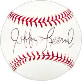 Jeff Leonard Autographed Official MLB Baseball San Francisco Giants Beckett BAS QR #BL93534