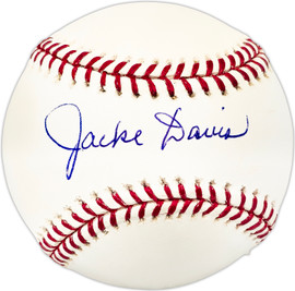 Jacke Davis Autographed Official MLB Baseball Philadelphia Phillies Beckett BAS QR #BL93599