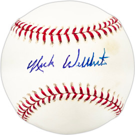 Nick Willhite Autographed Official MLB Baseball Los Angeles Dodgers Beckett BAS QR #BL93583